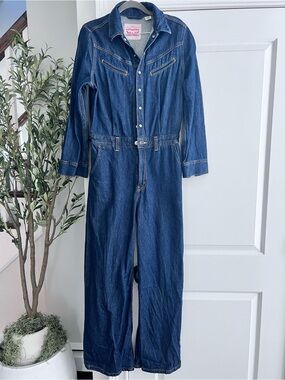 Levi's Blue Denim Jumpsuit
